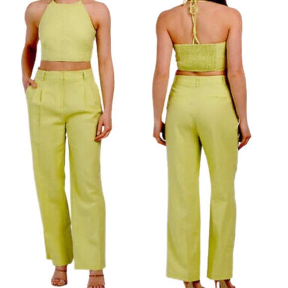 House of Harlow 1960 Pants - House of Harlow, 1960 linen trousers and top set NWT